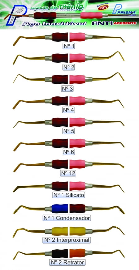ESPATULA dental TITâNIO NUMERO 2 RETRATOR PARA FIO GENGIVAL